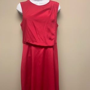 Vince Camuto Magenta Sleeveless Fit & Flair Dress